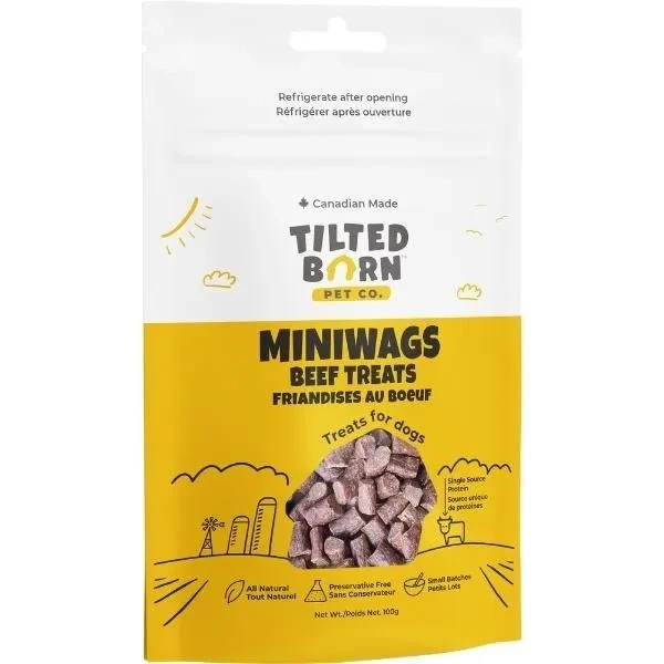 Tilted Barn Mini Wags Beef Treats 100g