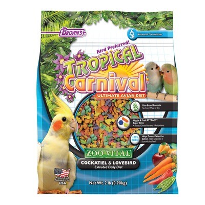 FMB TC Zoo-Vital Cockatiel &amp; Lovebird Extruded Daiy Diet 2 lb