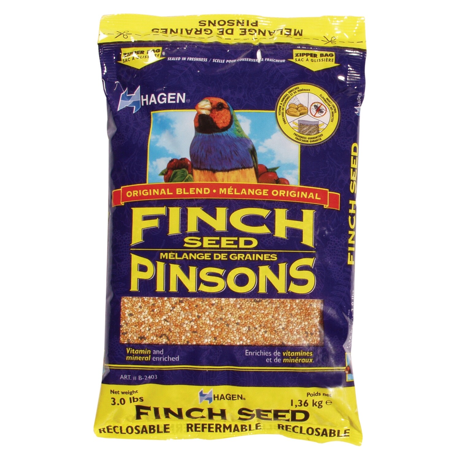 MOQ6 Hagen Finch Staple VME Seed - 1.36 kg (3 lb)