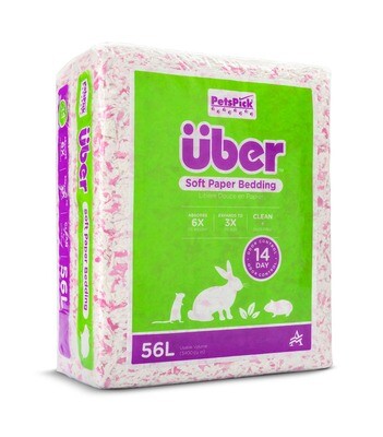 MQ4 Über Paper Bedding  white/pink