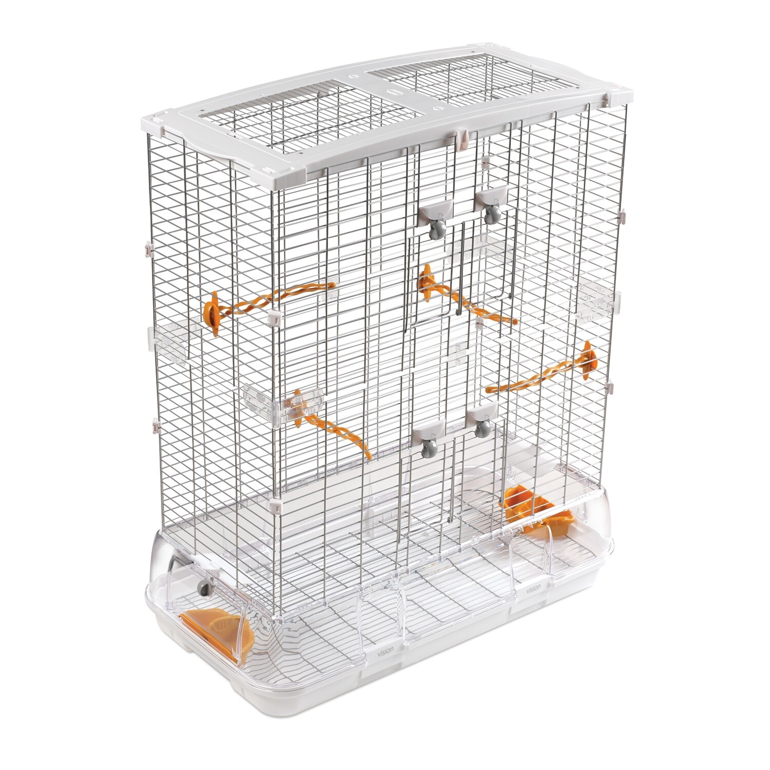 Vision Bird Cage for Large Birds (L12) - Double Height - Large Wire - 75 x 38 x 92.5 cm (29.5 L x 15