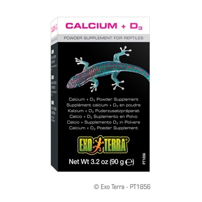 Exo Terra - Calcium + D3 Powder Supplement