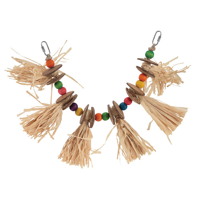 DSC - HARI SMART.PLAY Enrichment Parrot Toy - Hula Skirt