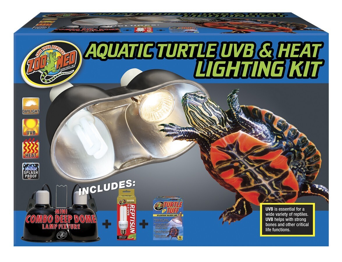 DSC Aquatic Turtle Uvb &amp; Heat Lighting Kit Mini Combo Dome