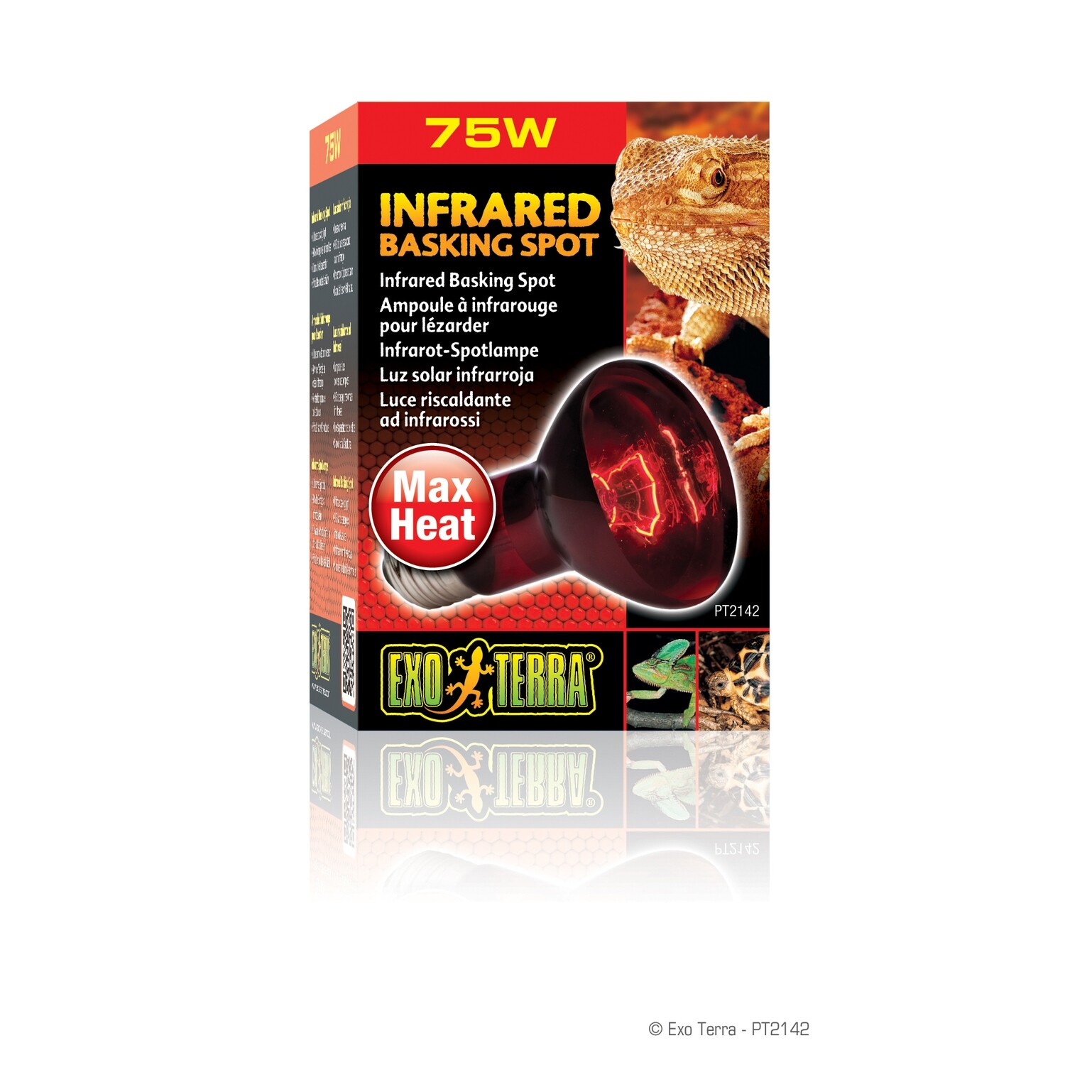 Exo Terra - Infrared Basking Spot Lamp 75 Watt