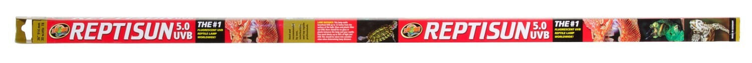 Zoo Med Reptisun T8 5.0 UVB Fluorescent Lamp, Size: Reptisun 48&quot; 5.0 UVB Fluorescent Lamp