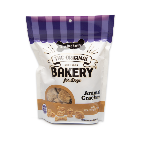 DSC - Three Dog Bakery Animal Crackers w Peanut Butter 13 oz
