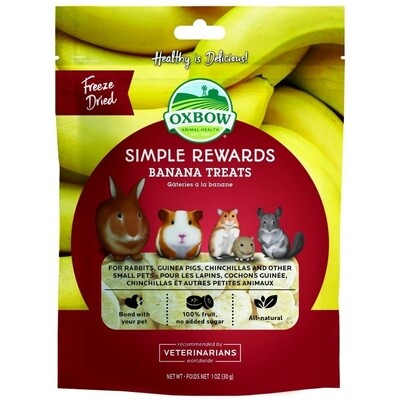 Oxbow Simple Rewards Banana Treat 1oz