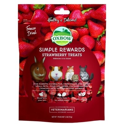 Oxbow Simple Rewards Strawberry Treats .5oz
