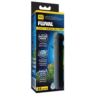 Fluval -  P25 Pre-Set Aquarium Heater, 25W