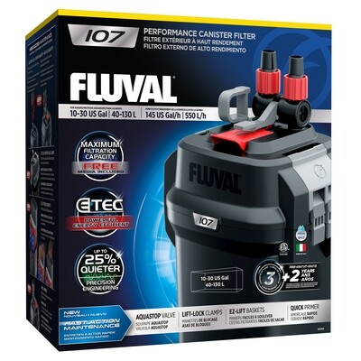 Fluval - 107 Performance Canister Filter, up to 130 L (30 US gal)