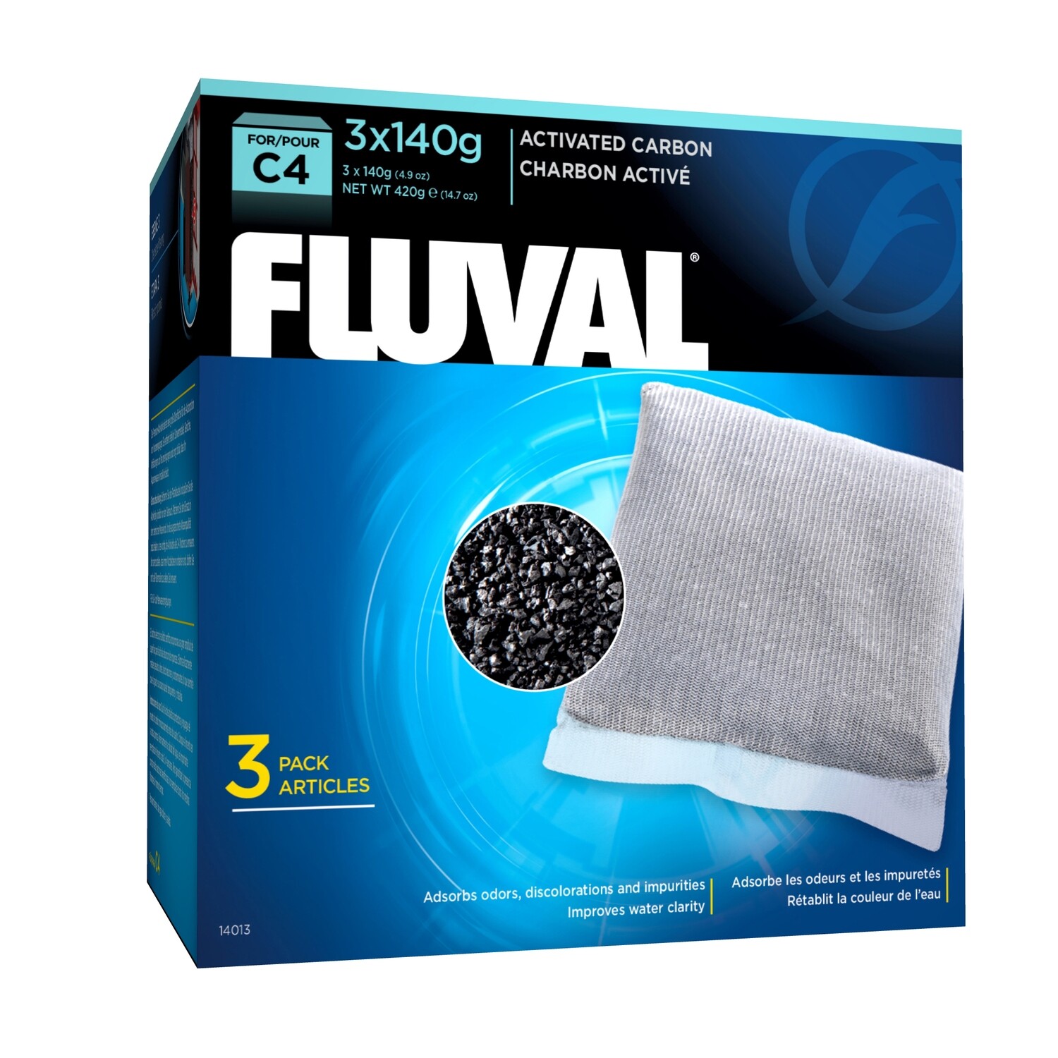 Fluval - C4 Carbon 3x140g