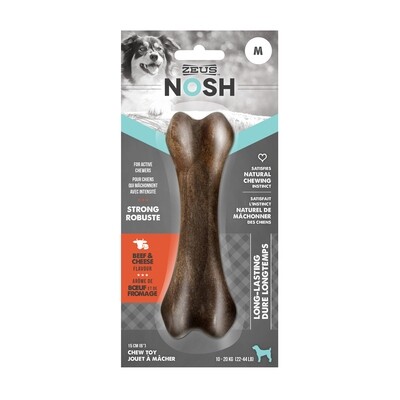 Zeus NOSH STRONG Chew Bone - Beef &amp; Cheese Flavor - Medium