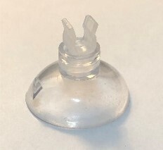 Airline Tubing Suction Cup, Clear or Black