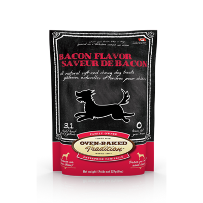 Oven-Baked Tradition Dog Treat Bacon 8 oz