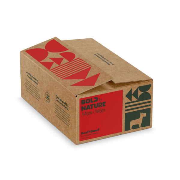 Bold by Nature Dog Mega Beef Patties 24 lb
