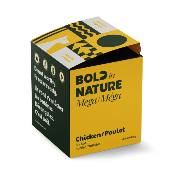 Bold by Nature Dog Mega Chicken Patties 4 lb