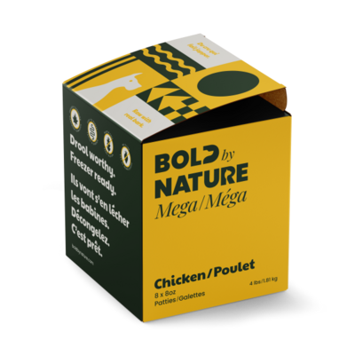 Bold by Nature Dog Mega Chicken Patties 4 lb