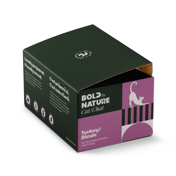 Bold Raw Cat Turkey Patties 3 lb