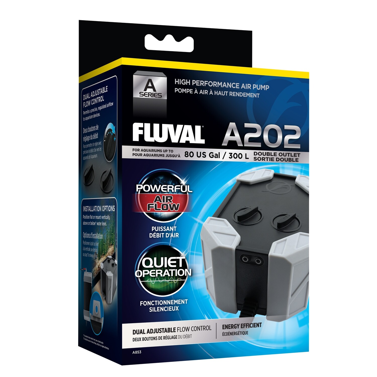 Fluval A202 Air Pump - 300 L (80 US Gal)