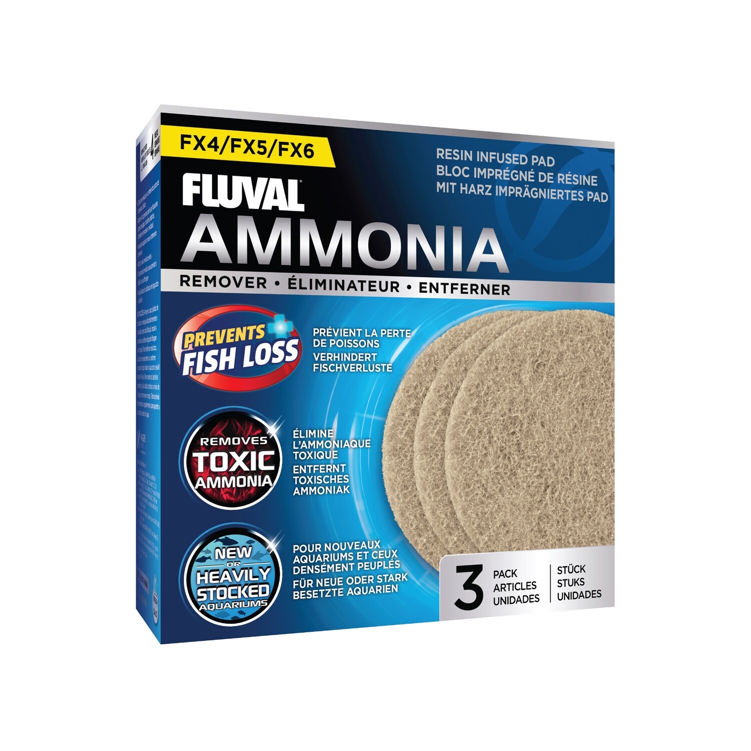 Fluval - FX4/FX5/FX6 Ammonia Remover - 3 pack