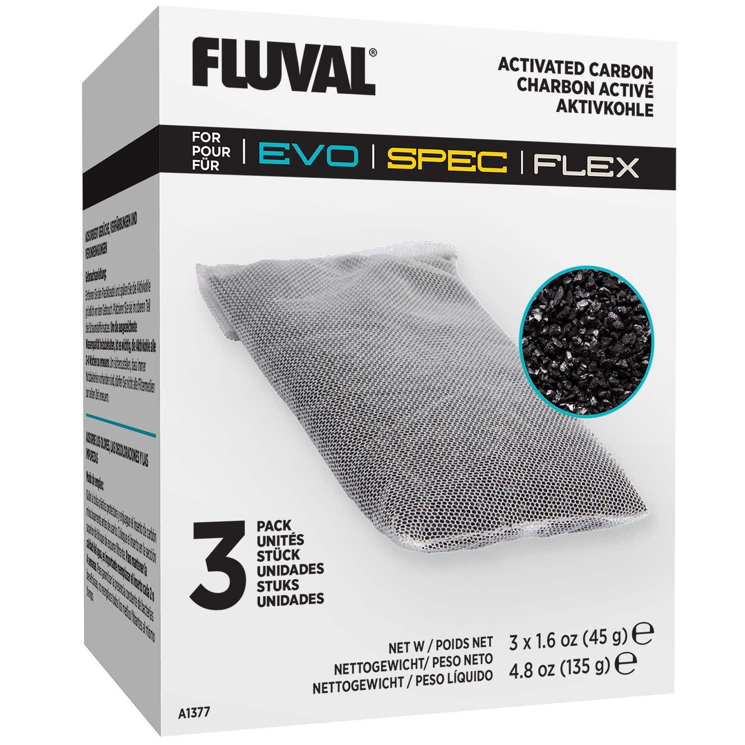 Fluval - Spec/Evo/Flex 3pk Carbon