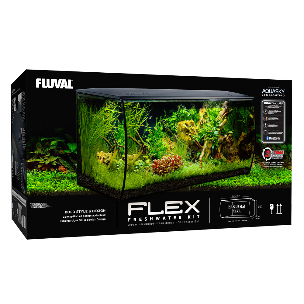 Fluval Flex 32.5 Gallon Aquarium Kit (White)