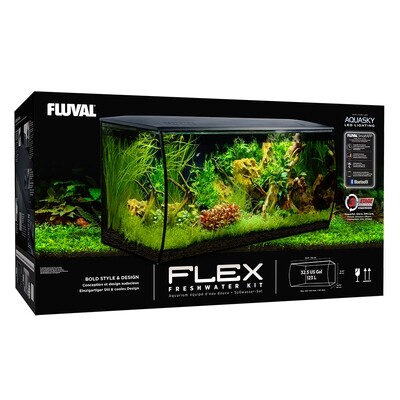 Fluval Flex 32.5 Gallon Aquarium Kit (White)