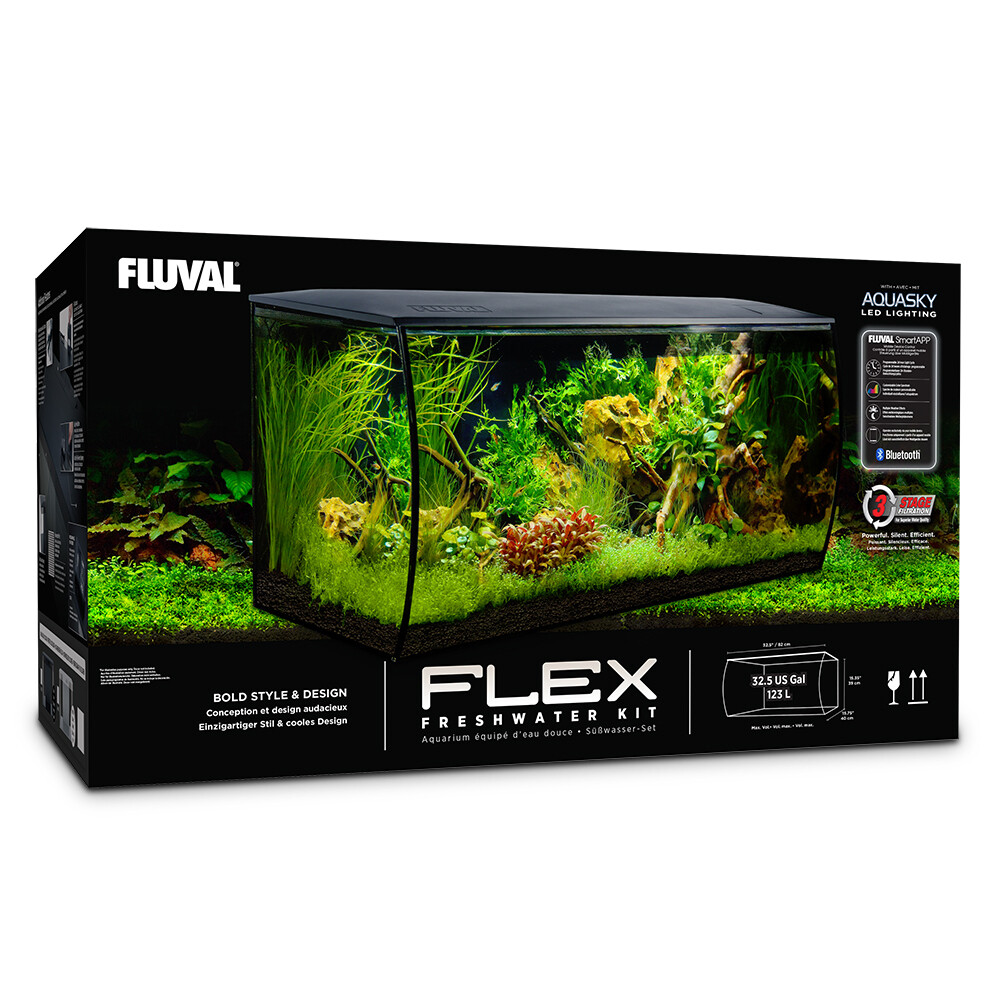 Fluval Flex 32.5 Gallon Aquarium (Black)