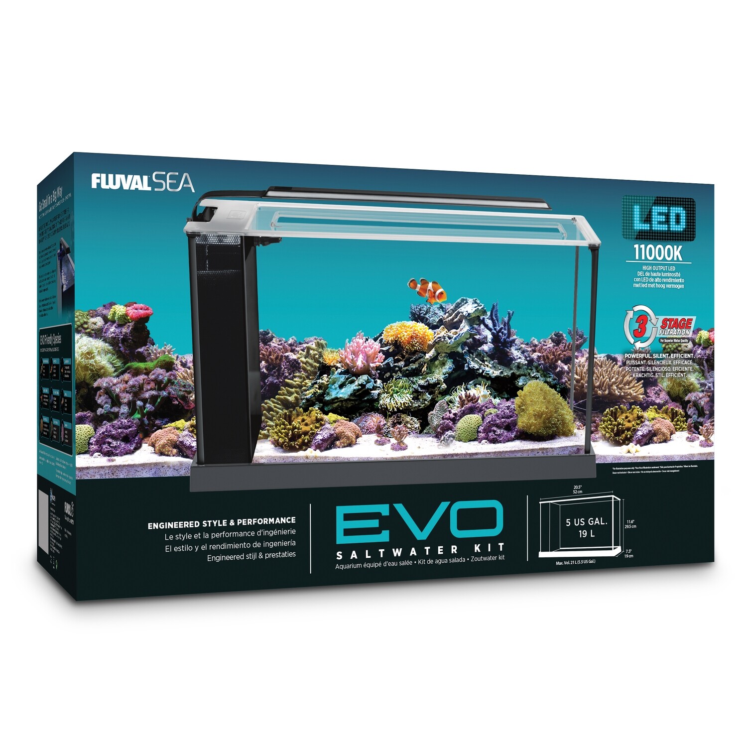 Fluval Sea - Evo 5 Gallon Aquarium