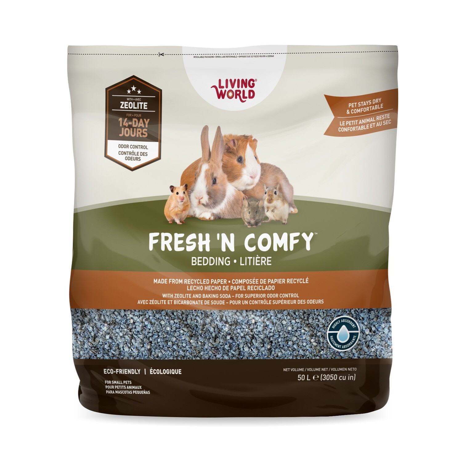 Living World Fresh &#39;N Comfy Bedding - 50 L (3050 cu in) - Blue