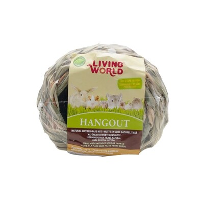 Living World Hangout Grass Hut - Small - 14 x 14 x 11.4 cm (5.5 x 5.5 x 4.5 in)