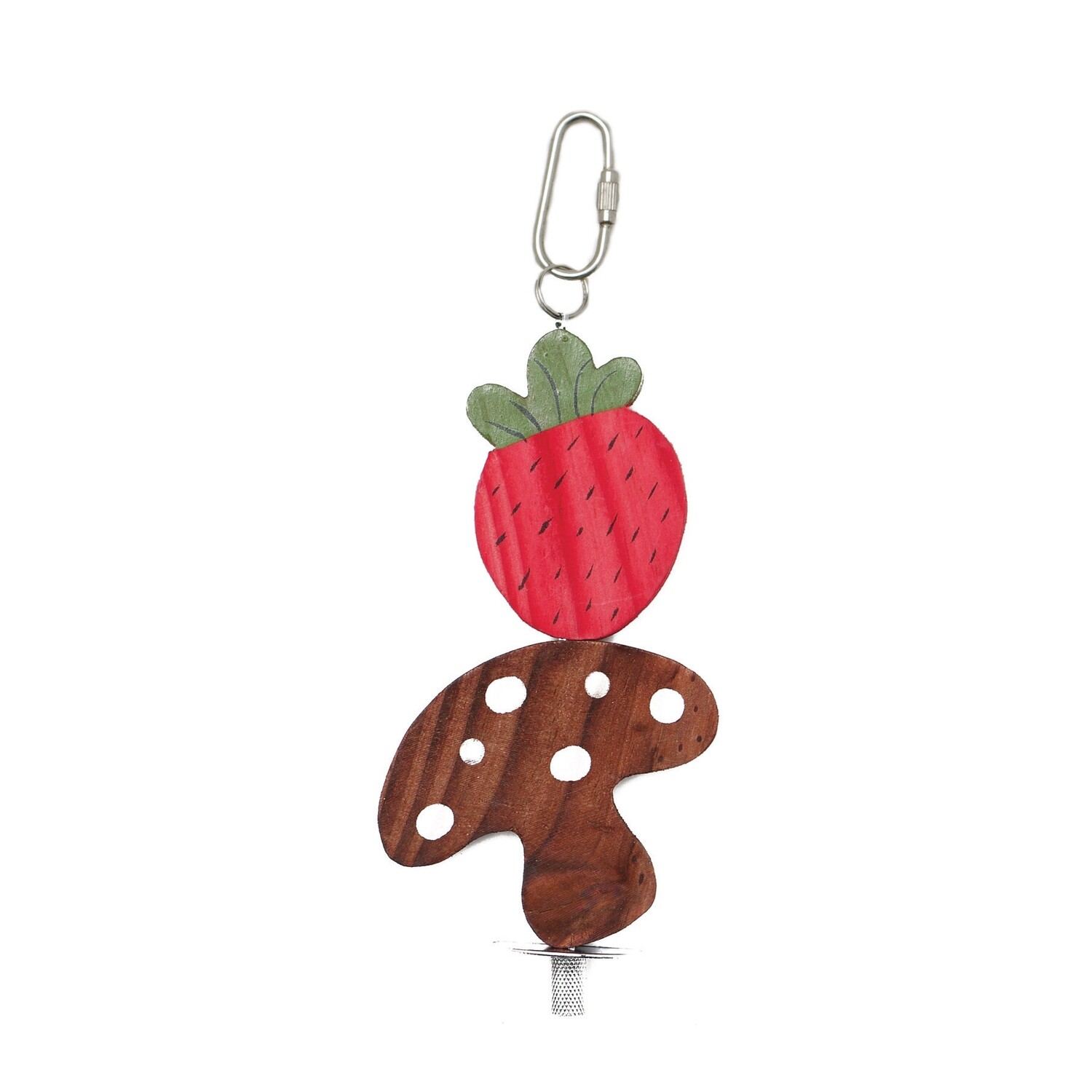 Living World Nibblers Wood Chews - Strawberry &amp; Mushroom on Stick