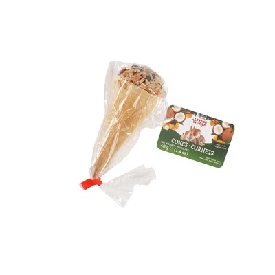 Living World Small Animal Cones - Fruit Flavour - 40 g (1.4 oz)