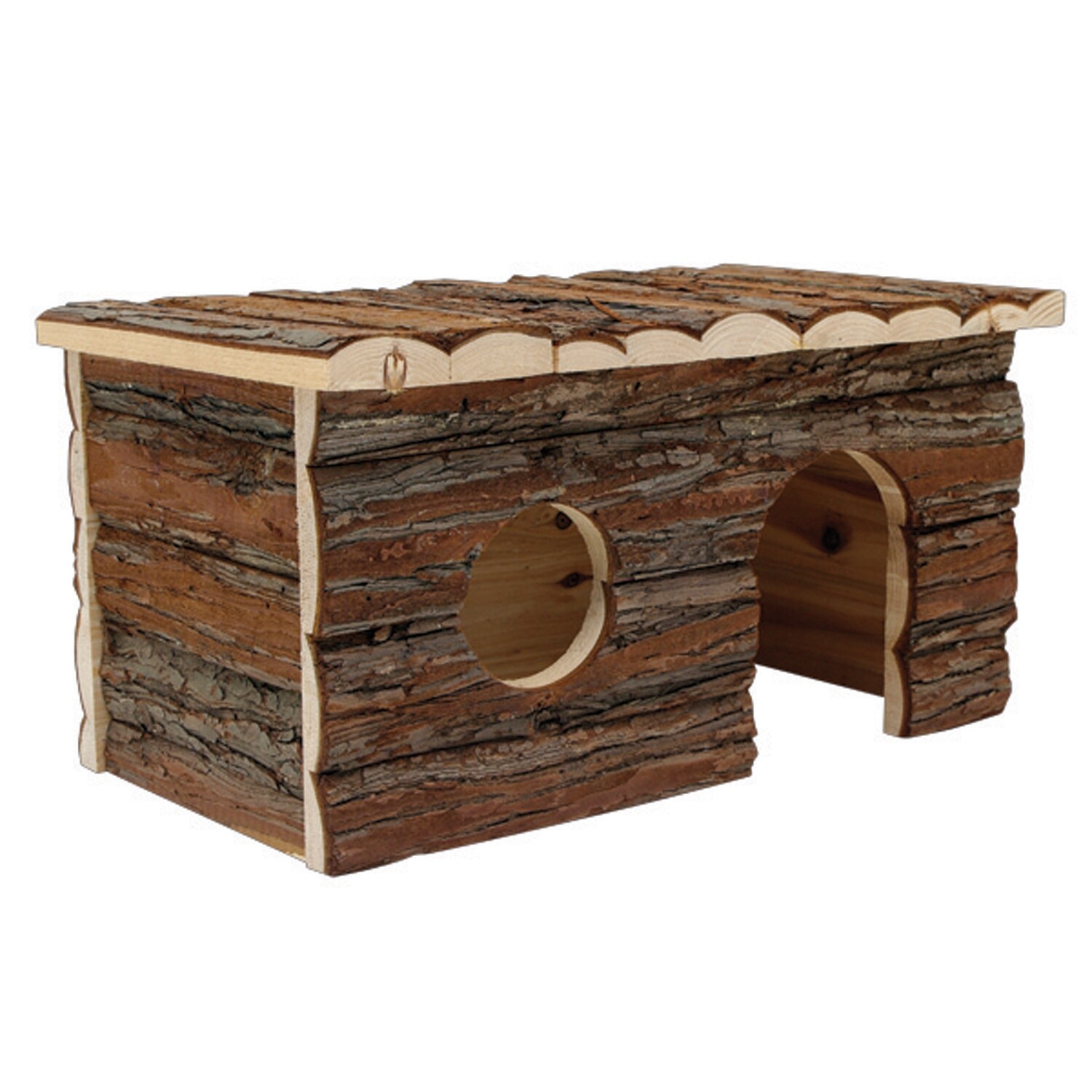 Living World Tree House Real Wood Cabin - Large - 41 cm (16in) L x 24 cm (9.5in) W x 23 cm (9in) H