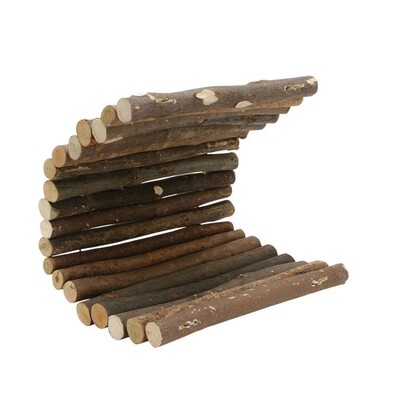 Living World Tree House Real Wood Logs