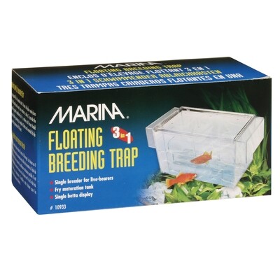 Marina - 3 in 1 Breeding Trap - 16.5 L x 8.25 W x 8.9 H cm (6.5 L x 3.25 W x 3.5 H in)