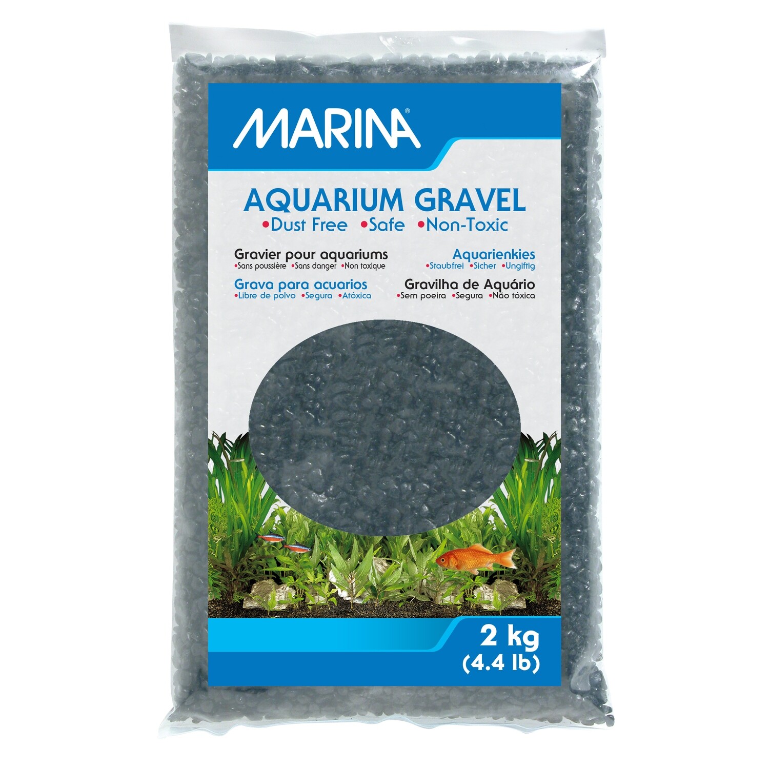 Marina - Black Decorative Aquarium Gravel 2kg