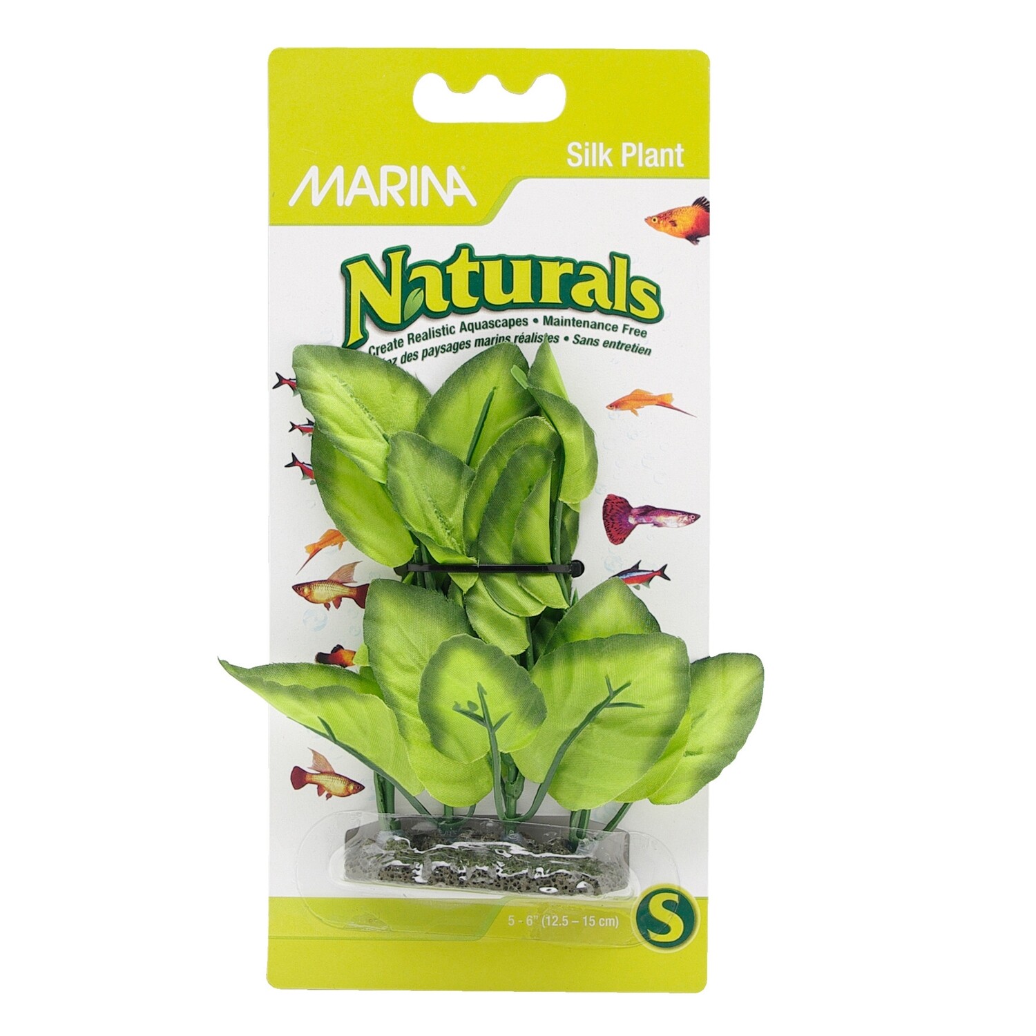 Marina Naturals Green Foreground Silk Plant - 12.5 - 15 cm (5-6in)