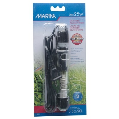 Marina - Submersible Aquarium Heater - Mini 25 W - 15 cm