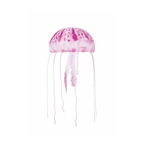 AquaTop - Silicone Floating Jellyfish 4 inch Pink Life-like Aquarium Decoration