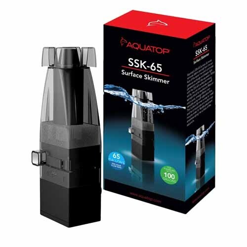 Aquatop Internal Surface Skimmer 65GPH for Tanks up to 100 Gallons