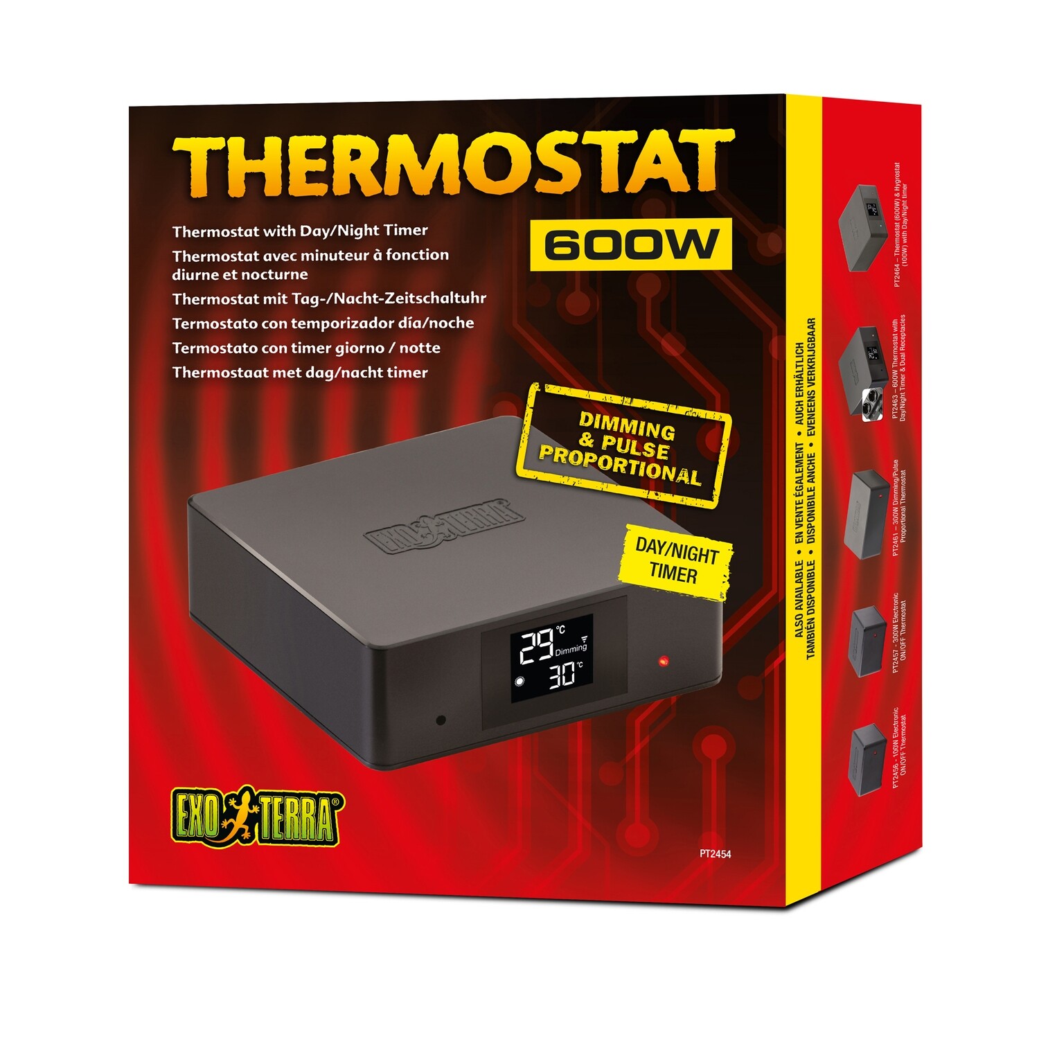 Exo Terra  - Thermostat 600W Thermostat with Day/Night Timer