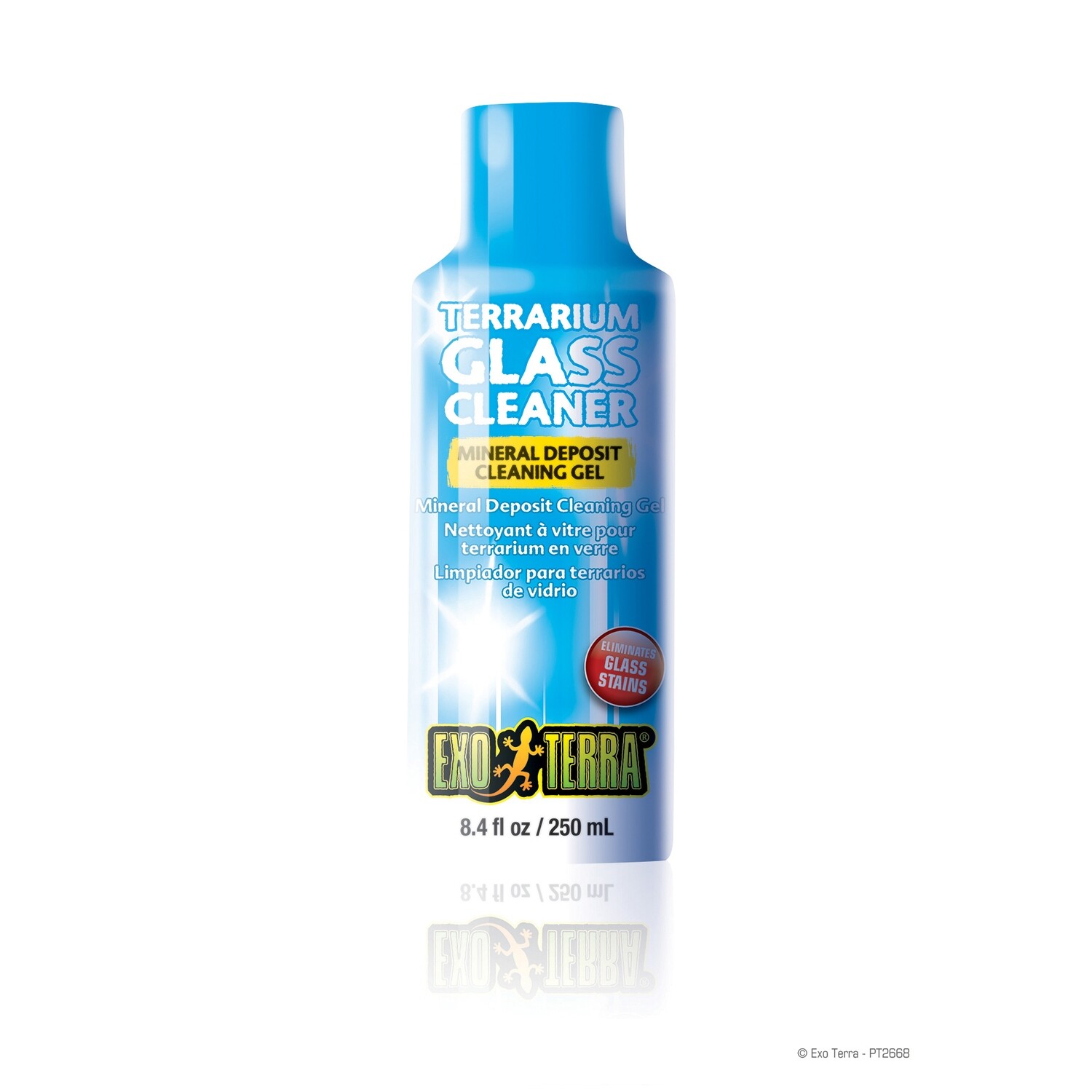 Exo Terra  - Terrarium Glass Cleaner Mineral Deposit Cleaning Gel - 250 ml (8.4 fl oz.)