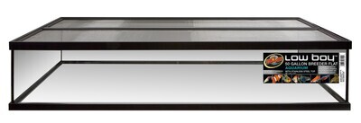 Zoo Med Low Boy Breeder Aquarium with Stainless Steel Top 48 inch x 24 inch x 10 inch