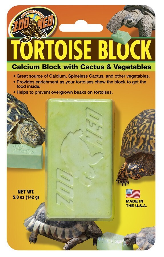 Zoo Med - Tortoise Banquet Food + Calcium Block Large 5.0oz