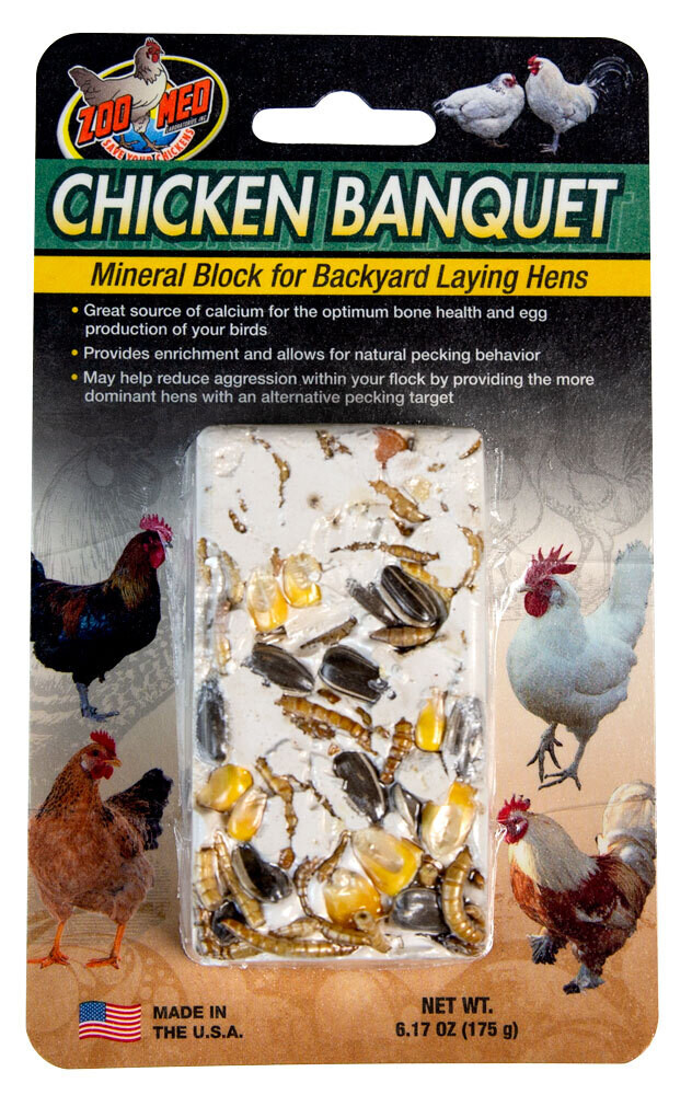 Zoo Med Chicken Banquet Block 6.17oz/175g