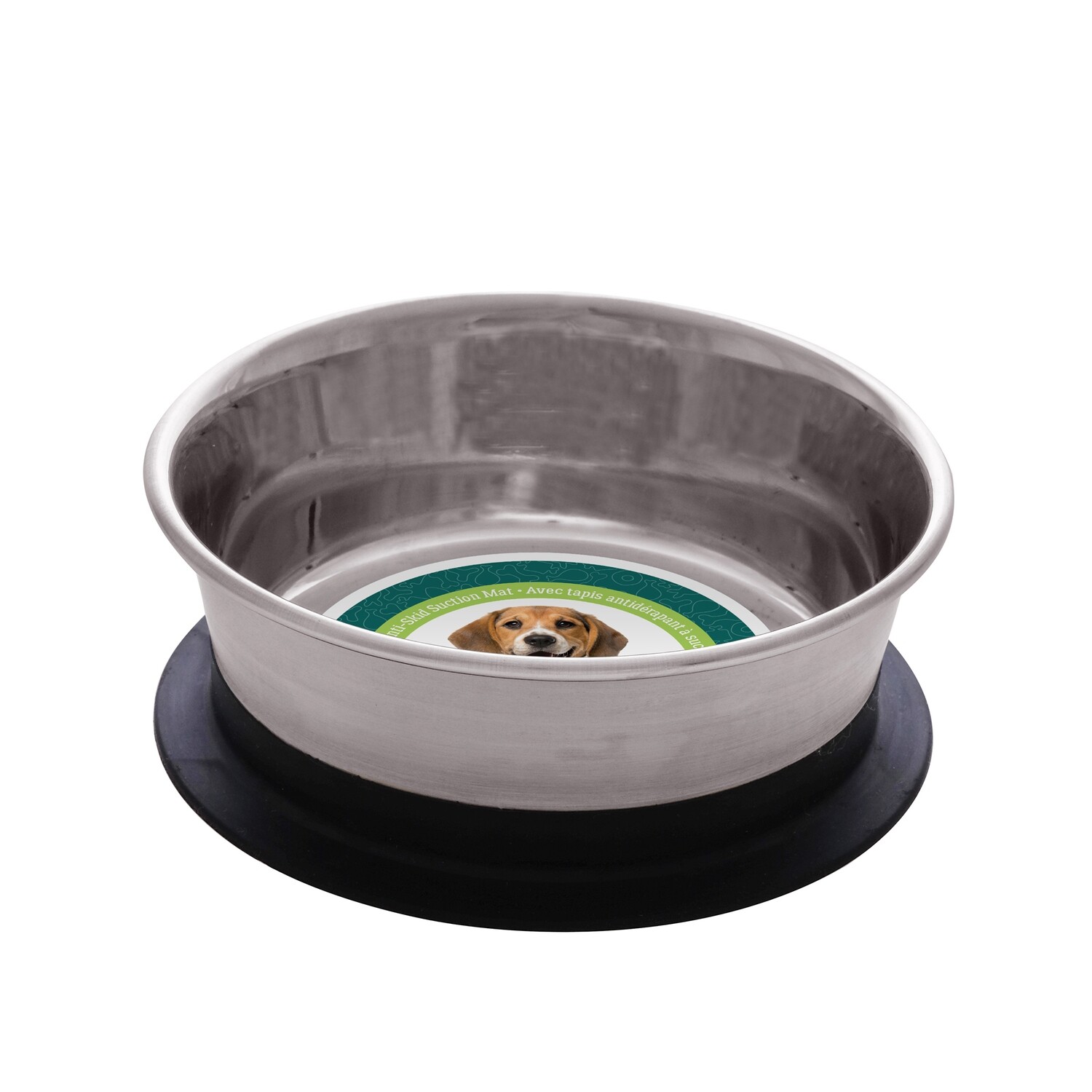 Dogit Stainless Steel Non-Skid Stay-Grip Dog Bowl - 450 ml (15.2 fl.oz.)