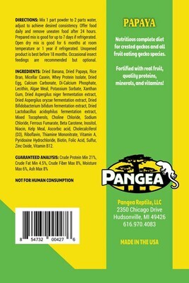 Pangea Fruit Mix with Papaya Complete Gecko Diet