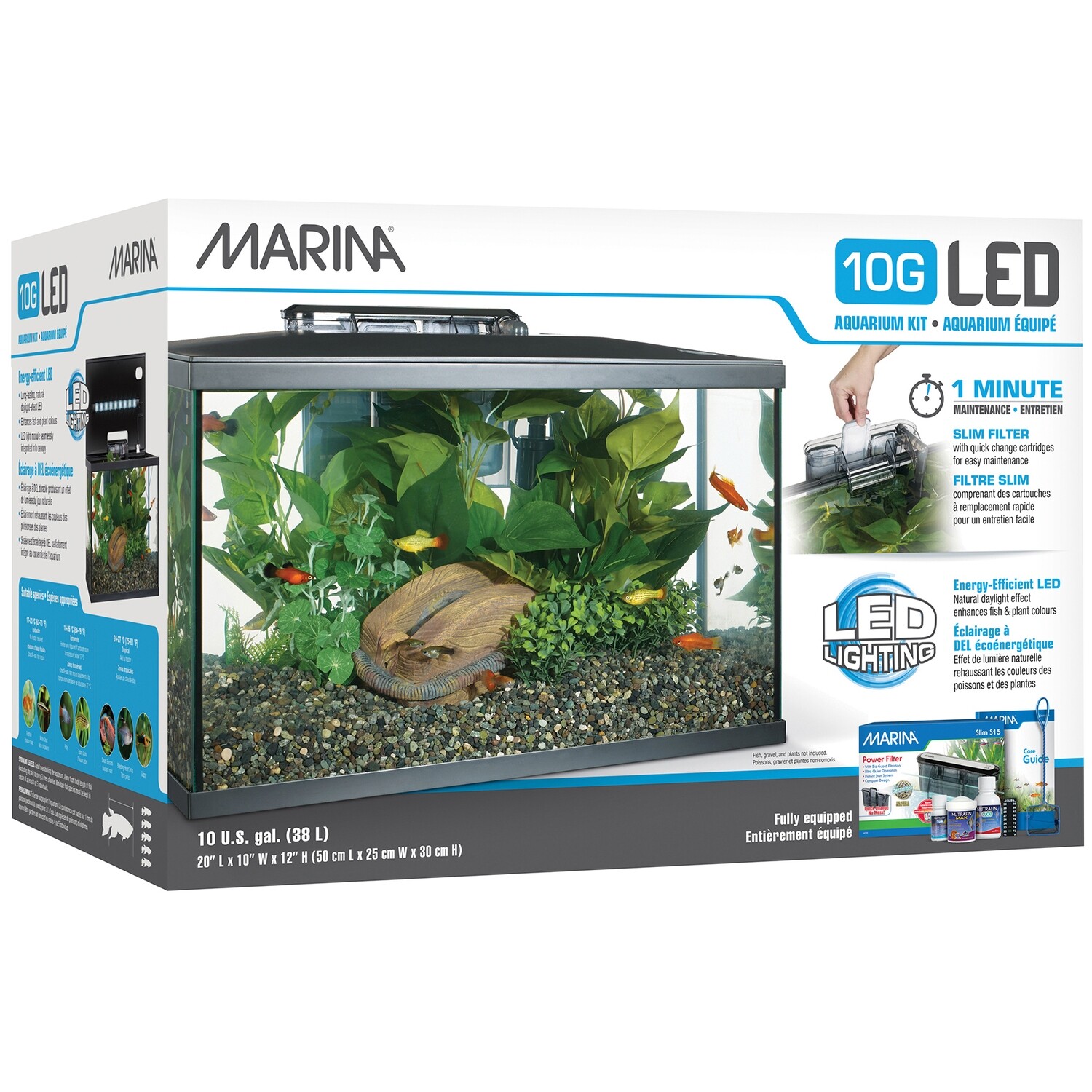 Marina 10G LED Aquarium Kit